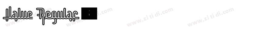 Value Regular字体转换